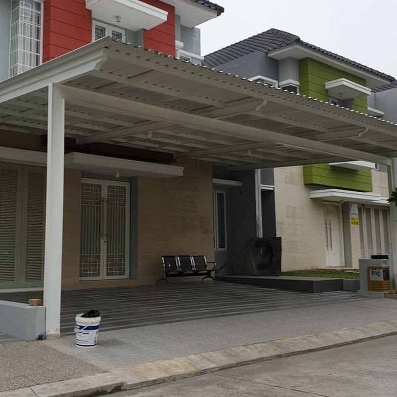 Pemasangan atap UPVC rooftop di komplek perum. Citraland